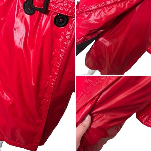 MONCLER Y2K Shiny Nylon Double Breasted Trench Coat Jacket - Picture 12 of 16